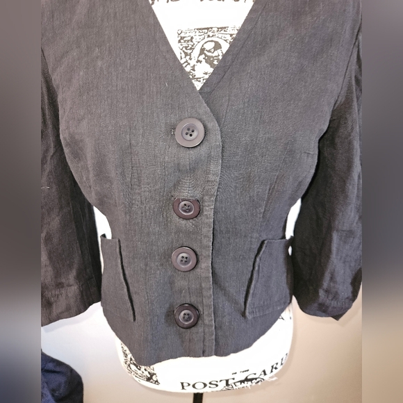 Anthropologie Hope For Flowers By Tracy Reese Womans Black Cardigan Jacket Sz S - Picture 2 of 10